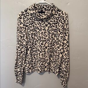 * Sanctuary Black and Cream Animal Print Top Small Final Price